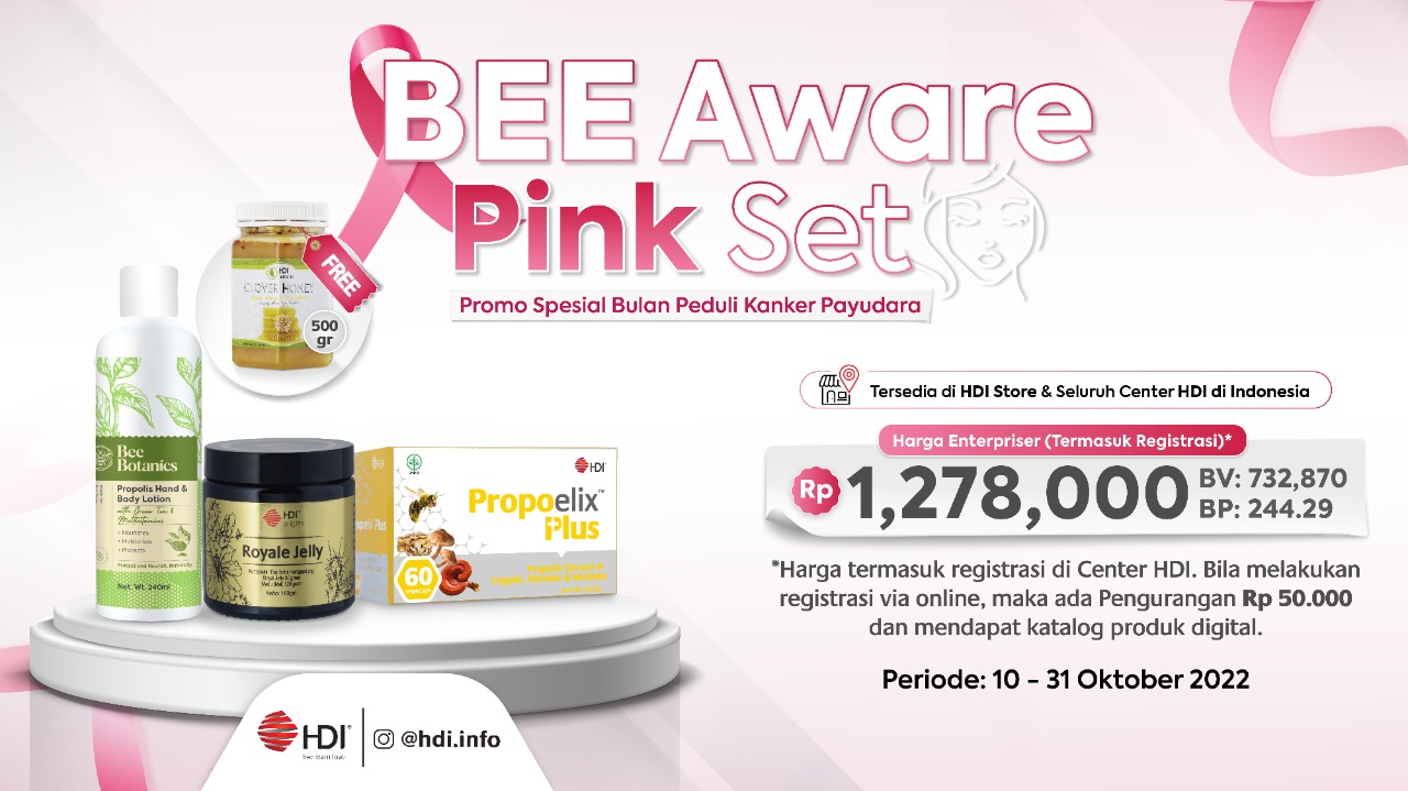 BEE AWARE PINK SET OCT 2022