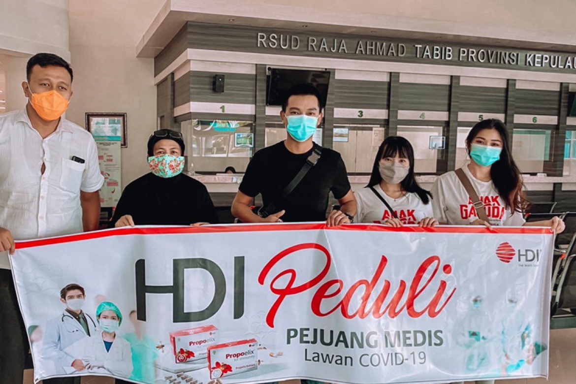 HDI Peduli Berbagi 1010 Box Propoelix ke Rumah Sakit Rujukan Pemerintah Penanganan Covid-19