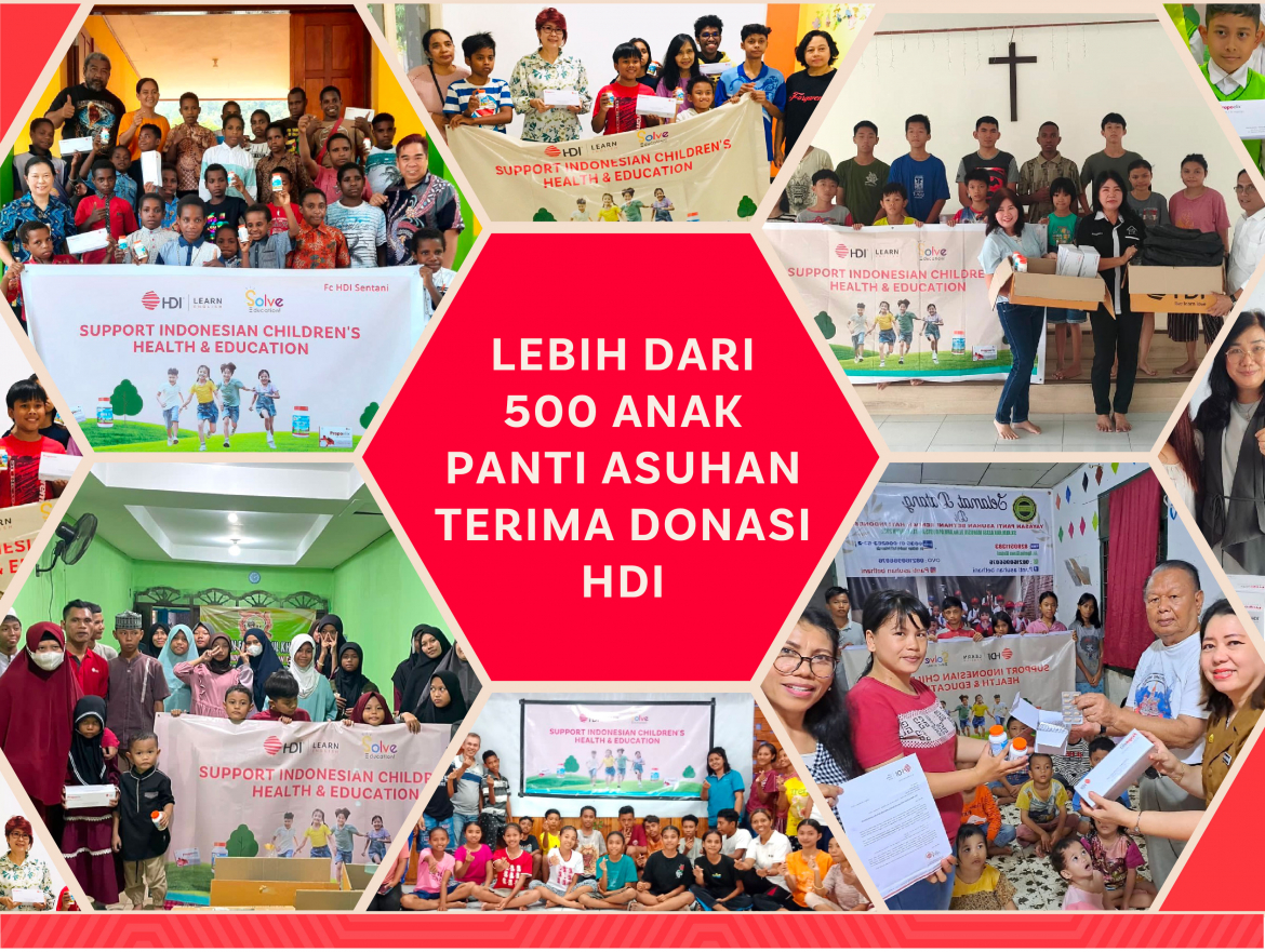 500+ Anak Panti Asuhan Terima Donasi Produk HDI!
