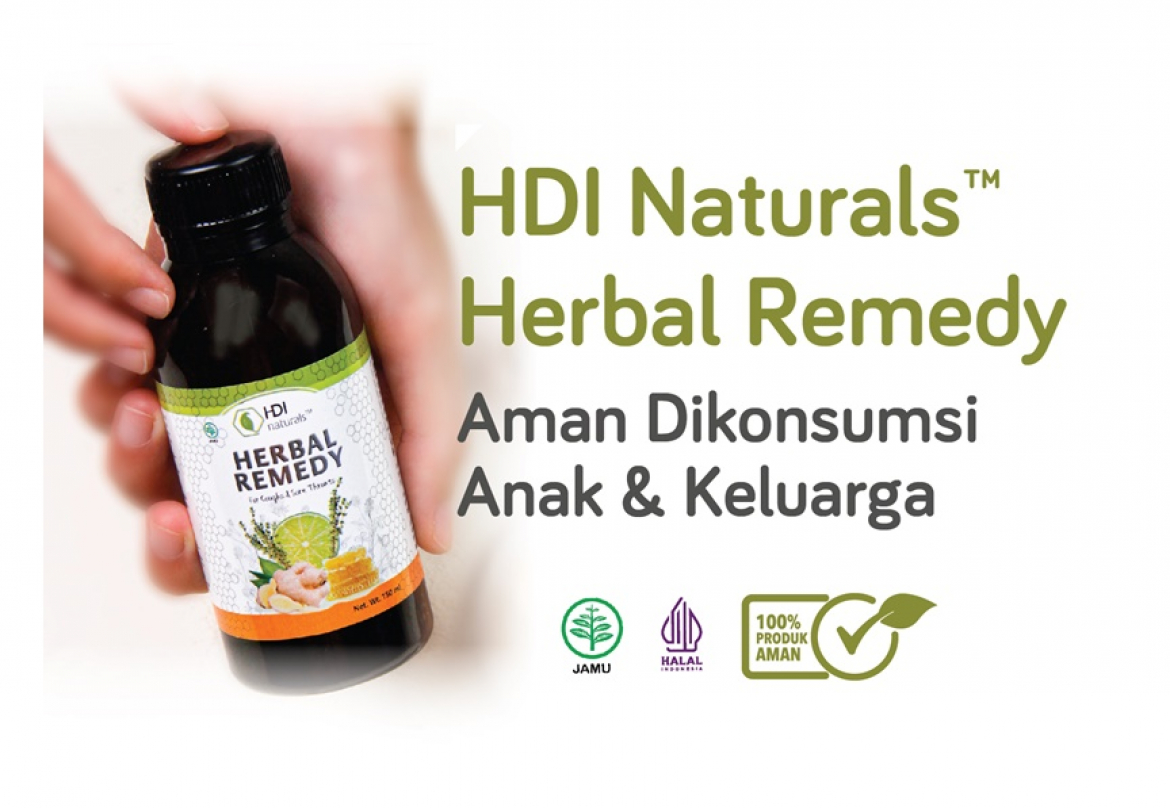 HDI Naturals™ Herbal Remedy Aman Dikonsumsi Keluarga dan Anak