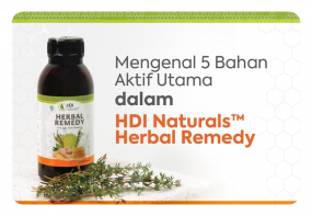 Mengenal 5 Bahan Utama di HDI NaturalsTM Herbal Remedy