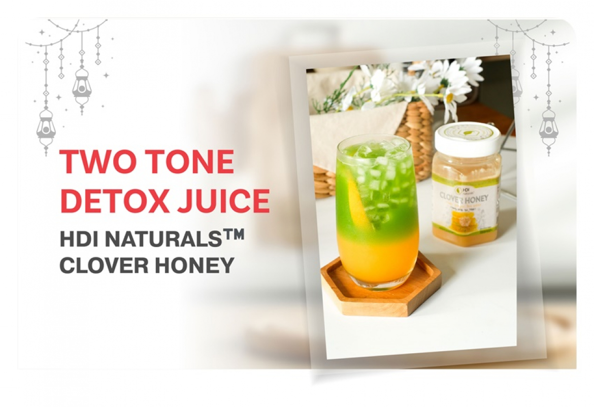 Kreasi Resep Two Tone Detox Juice HDI Clover Honey