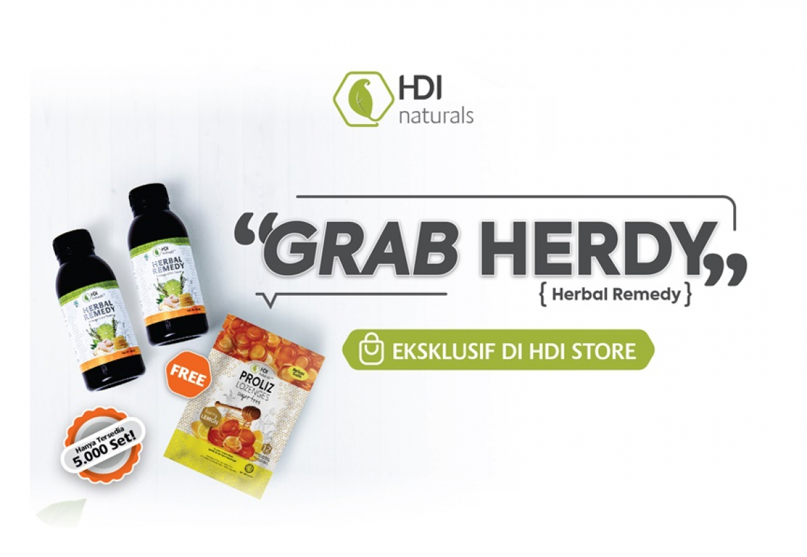 GRAB HERDY, Promo Hemat HDI NaturalsTM Herbal Remedy